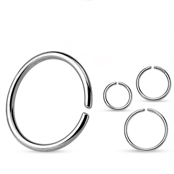 Tapsi´s Coolbodyart® Piercing Ring Nase Ohr Septum Fake Chirurgenstahl 316L geglüht und abgerundet S