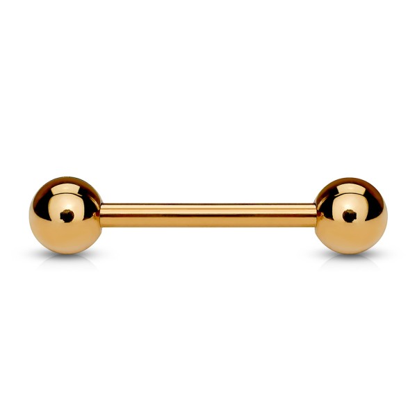 Unisex Basicpiercing Barbell rosègold verschiedene Größen