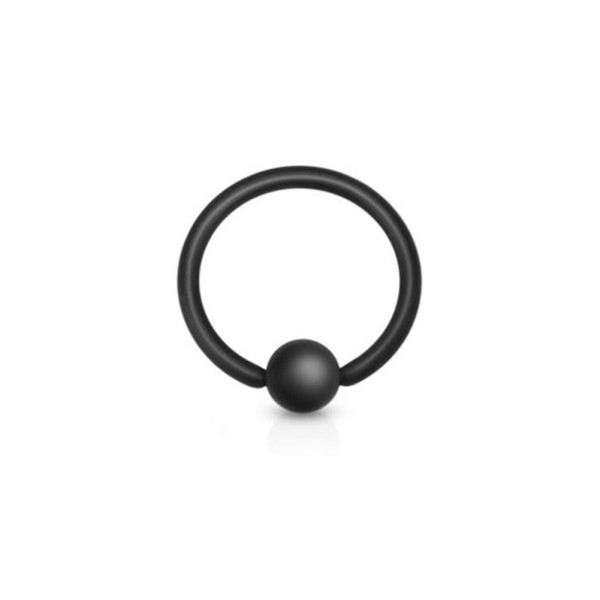 Coolbodyart Chirurgenstahl matt schwarz Augenbrauen Lippen Brustpiercing Ring