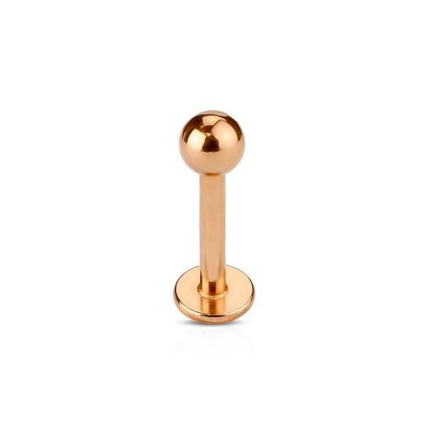 Piercing Labret Lippenpiercing Kugel Edelstahl Chirurgenstahl 316L Rose Gold