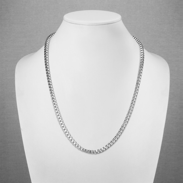 Tapsi´s Coolbodyart® Damen Herren Halskette Panzerkette aus Edelstahl in Silber in verschiedenen Grö