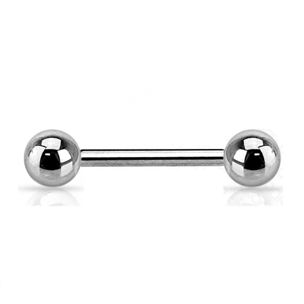 Tapsi´s Coolbodyart® Piercing Barbell Titan gerade Länge 6 bis 22 mm Farbe Silber