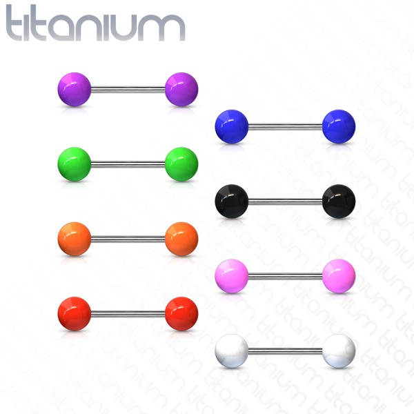 Titan Zungen Brust Piercing Ultra "Classic" Barbell Basic