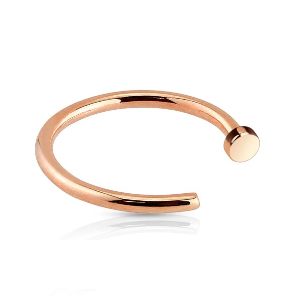 Tapsi´s Coolbodyart®| Nasen Piercing Fake Hoop Ring Edelstahl Chirurgenstahl 316L Rose Gold