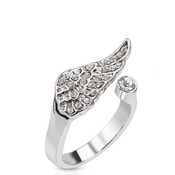 Damen Messing/Rhodium Zehen- und Mittelfingerring silber verstellbar