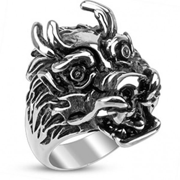 Herren Damen Ring "Wild Dragon" Edelstahl nur noch 2 Größen verfügbar!!!