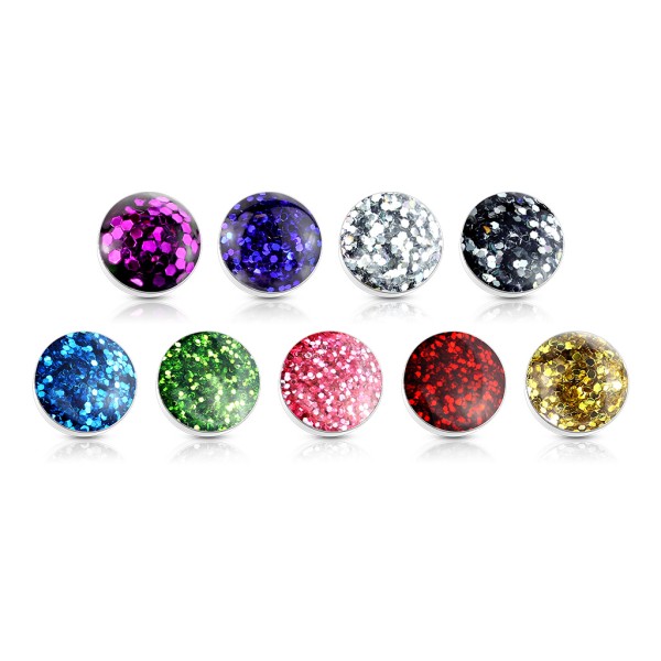 Dermal Anchor Aufsatz Glitter 1,2mm 9 Farben oder Set