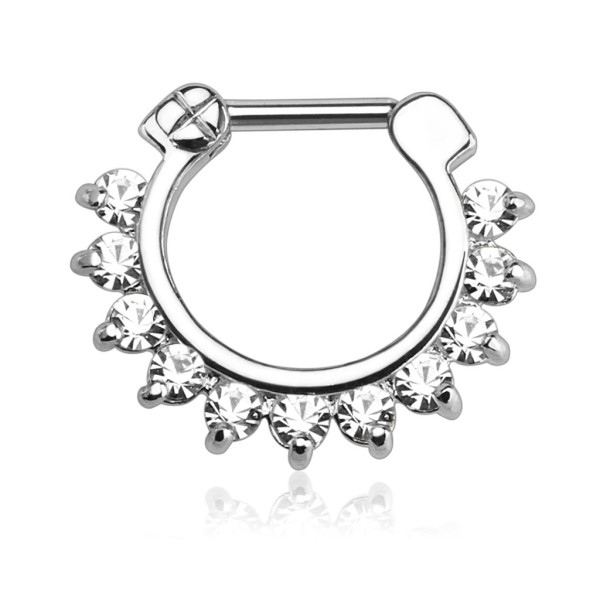 Damen Herren Nasen Piercing Septum Ring Clicker Nasenring aus Edelstahl