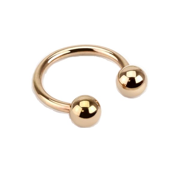 Piercing Augenbraue Lippen Hufeisen Horseshoe Edelstahl Chirurgenstahl 316L Rose Gold