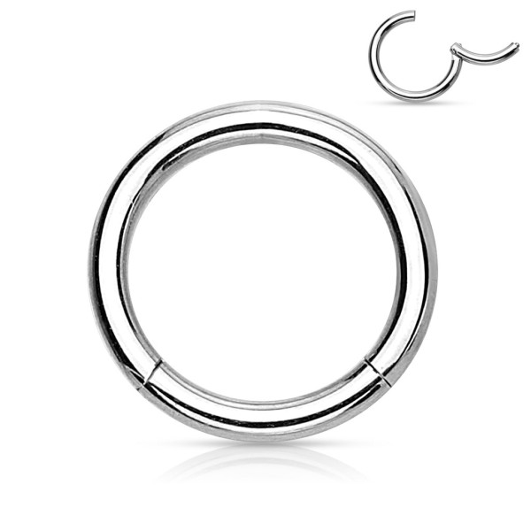 Coolbodyart Damen Herren Piercing Ring aus Edelstahl , Chirurgenstahl 316 L in Silber in vielen vers
