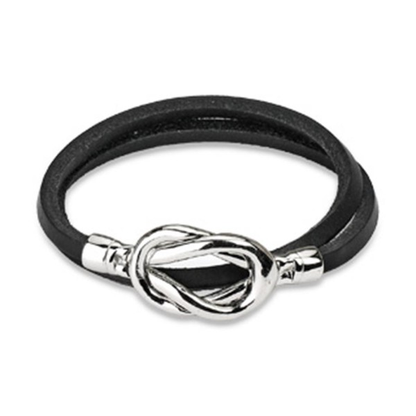 1 Lederarmband 200mm Magnet Verschluss in weiß, braun oder schwarz