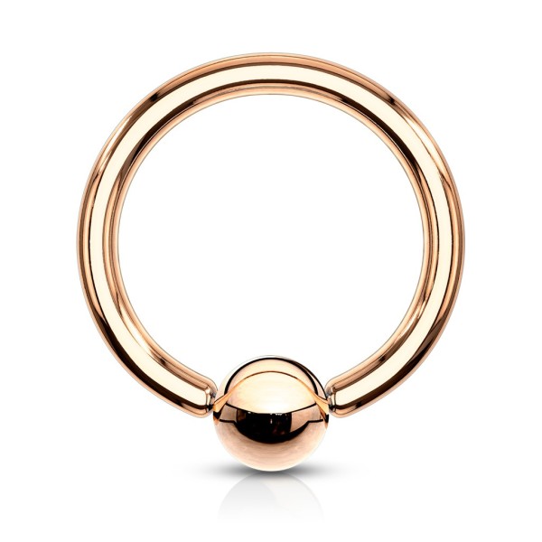 Piercing Klemmring Edelstahl Chirurgenstahl 316L Brust Augenbraue Lippe Rose Gold