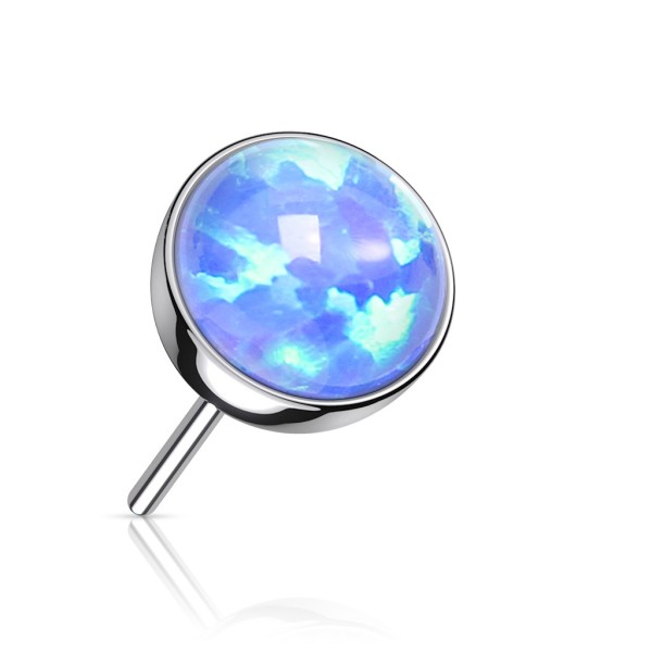 Tapsi´s Coolbodyart®|Push in Aufsatz aus Titan in Implantatqualität mit synthetischem Opal